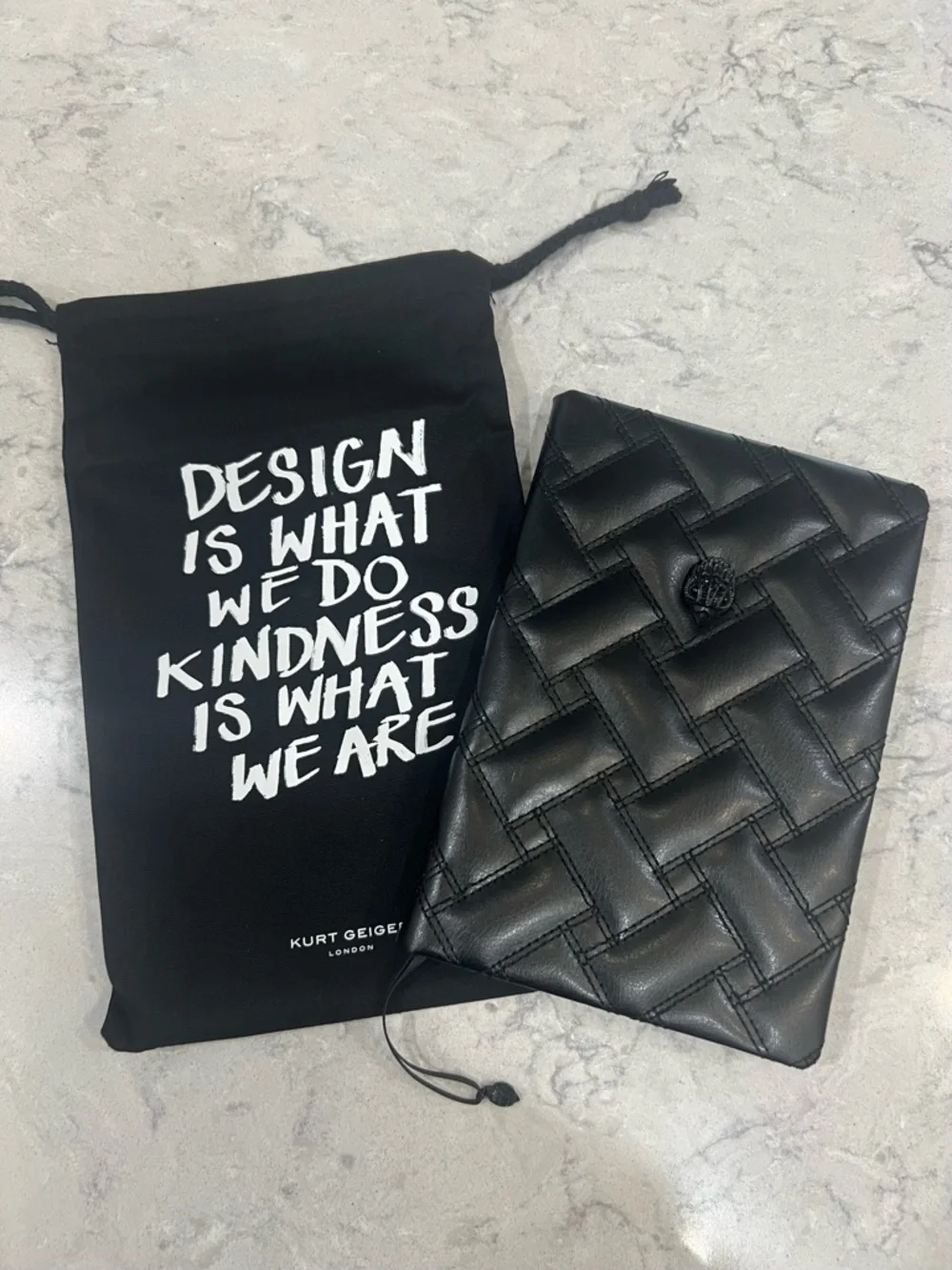 NIP Kurt Geiger Eagle Leather Notebook